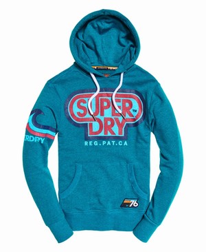 Superdry Spectrum Lite Férfi Kapucnis Pulóver Kék | EIPZY7653